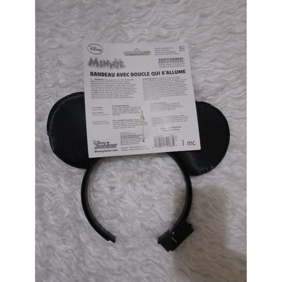 Disney Girl Minnie Mouse Halloween Costume Pink Dress Headband Ears Light Up Bow - Picture 2 of 5